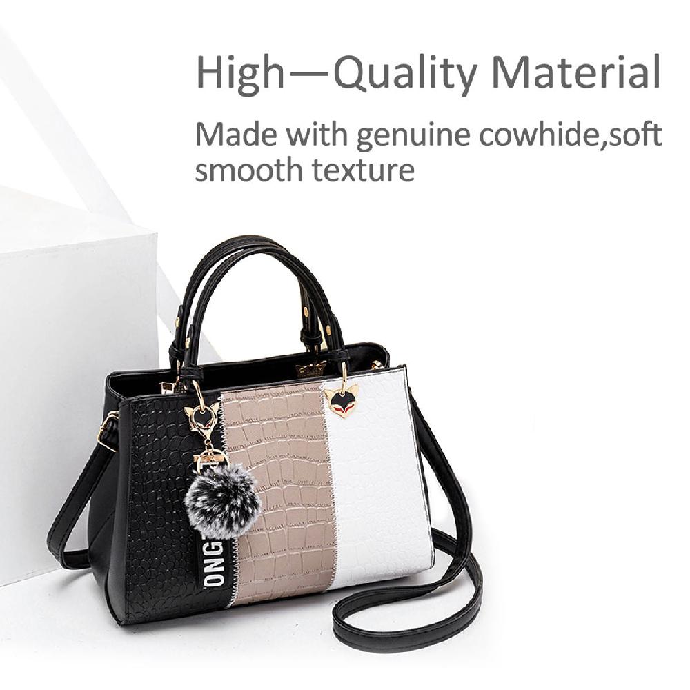 Nicole & Doris Pom Pom Decor Three Colours Messenger Bag