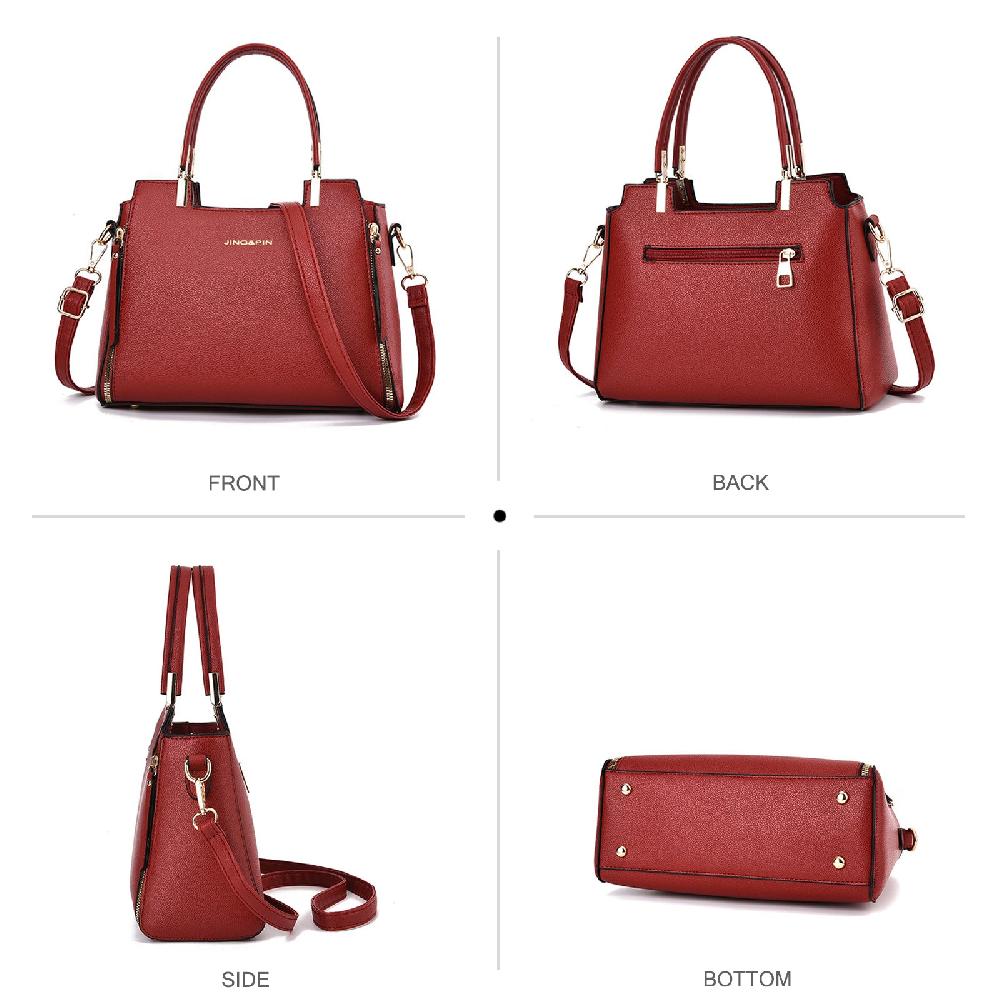 Nicole & Doris PU Leather Crossbody Bag Work Tote Bag