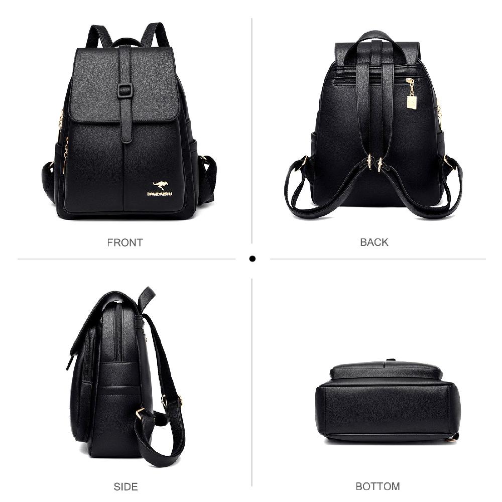 Nicole & Doris PU Leather Shoulder Bags Handbag Anti-theft Mini Backpack