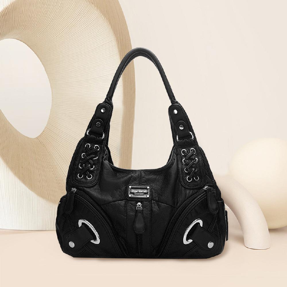 Nicole & Doris PU Soft Leather Large Capacity Tote Bag