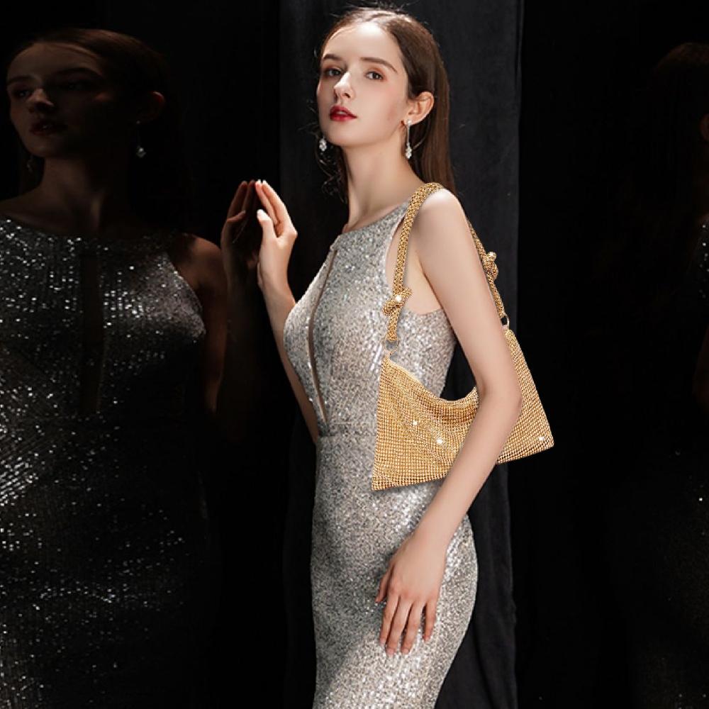 Nicole & Doris Sequin Handbags Shiny Shoulder Bag Sparkly Rhinestone