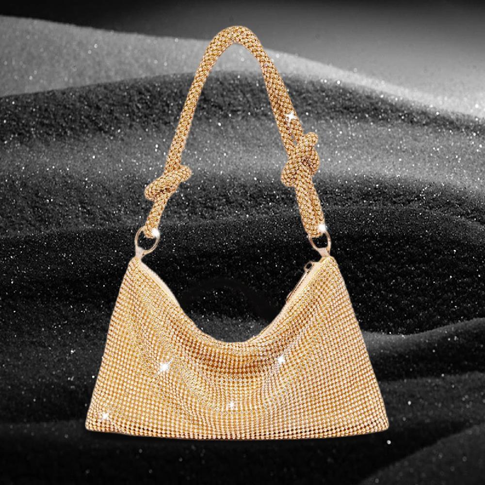 Nicole & Doris Sequin Handbags Shiny Shoulder Bag Sparkly Rhinestone