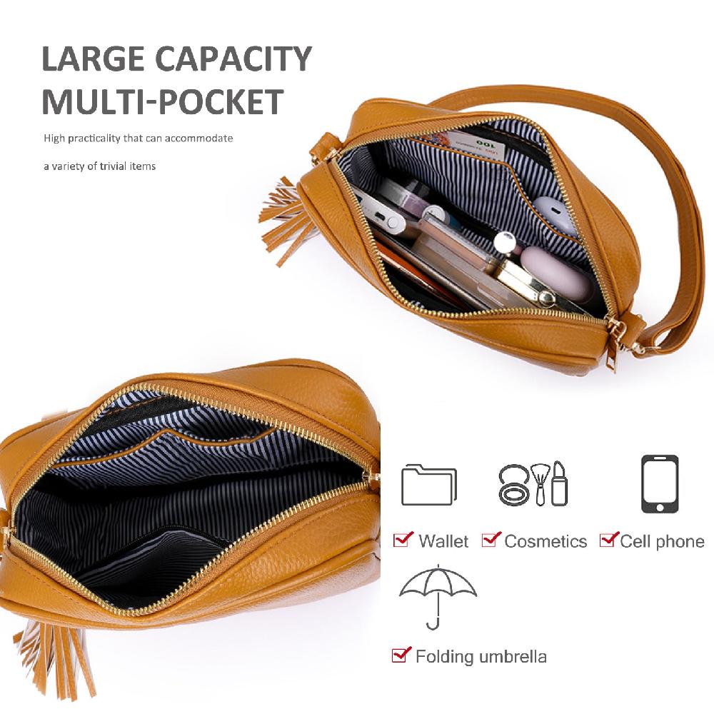 Nicole & Doris Simple Shoulder Bag PU Leather Satchel Bag Over Shoulder Bag