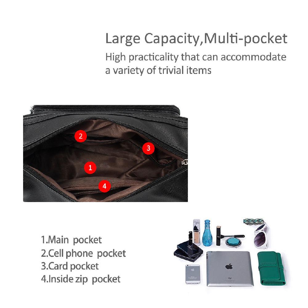 Nicole & Doris Single Colour Multi Pockets Messenger Bag