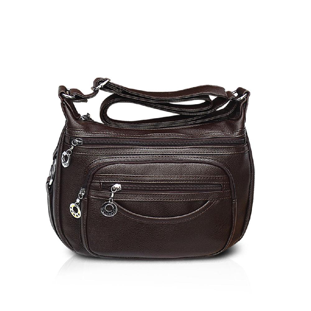 nicole & doris Single Colour Multi Pockets Messenger Bag