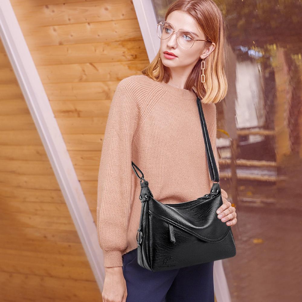 Nicole & Doris Single Colour Simple Minimalist Crossbody Bag