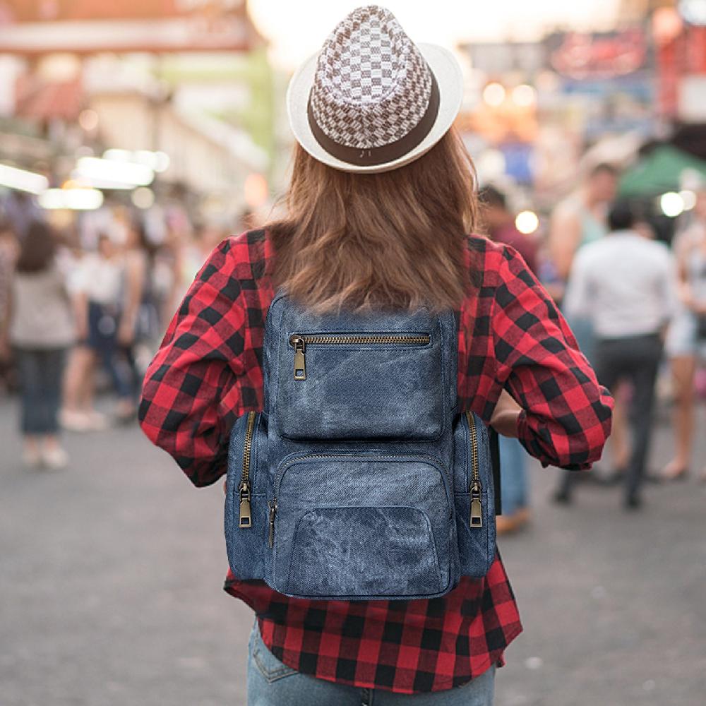 Nicole & Doris Small Backpacks For Women Vintage Daypack