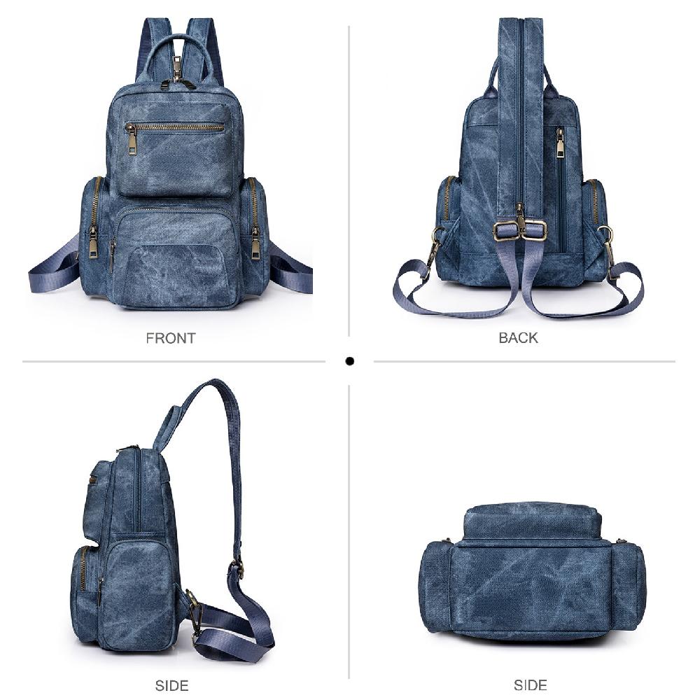 Nicole & Doris Small Backpacks For Women Vintage Daypack