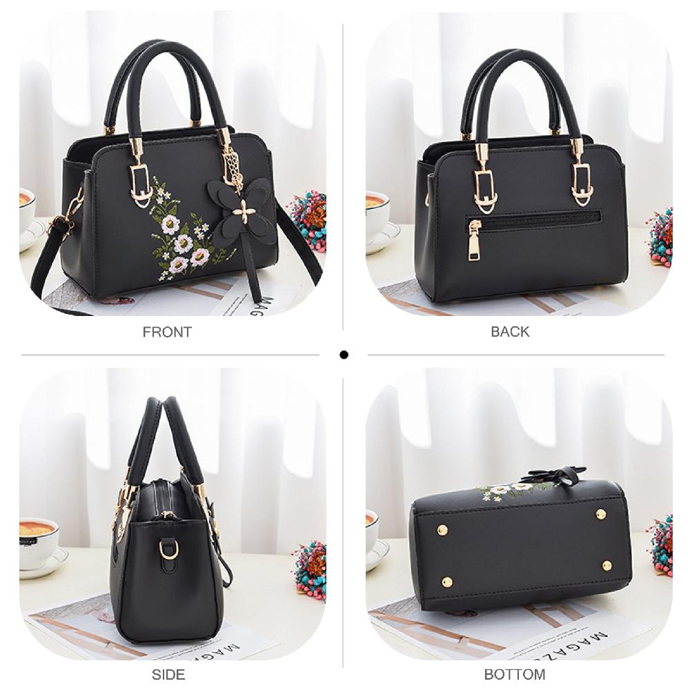 Nicole & Doris Small Handbags With Embroidery Flowers