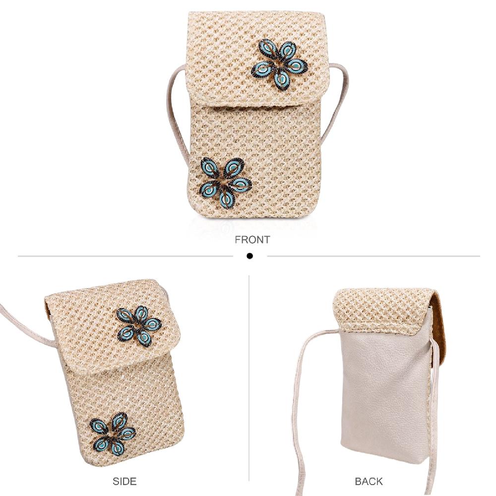 Nicole & Doris Straw Bags For Women Crossbody Small Phone Bags