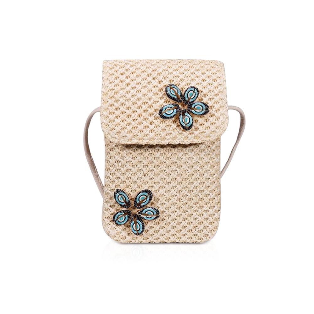 nicole & doris Straw Bags for Women Crossbody Small Phone Bags