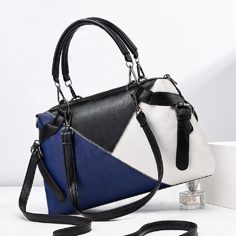 Nicole & Doris Three Colours Black Top Handle Handbag