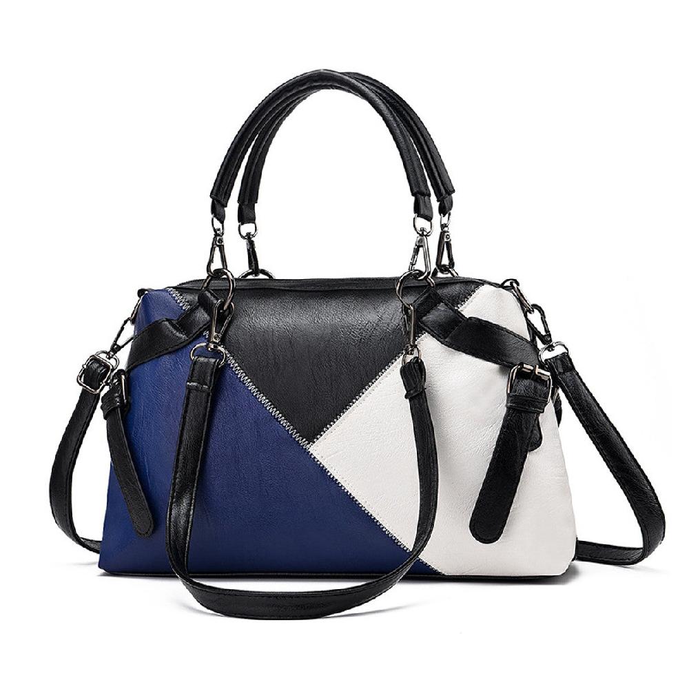 nicole & doris Three Colours Black Top Handle Handbag