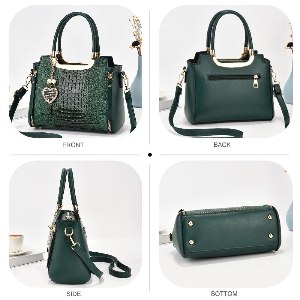 Nicole & Doris Top Handle Bags Crocodile Shoulder Bags