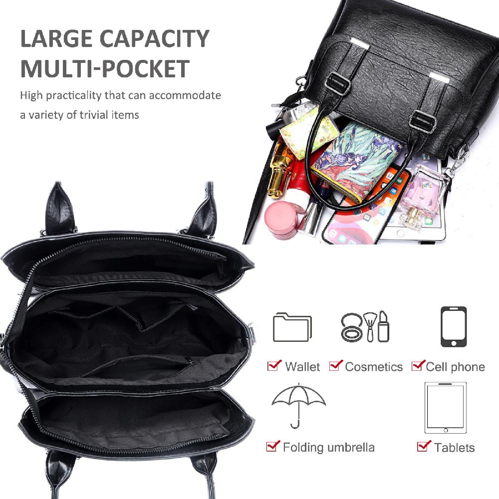 Nicole & Doris Vintage Shoulder Bags Soft PU Leather Crossbody Bag