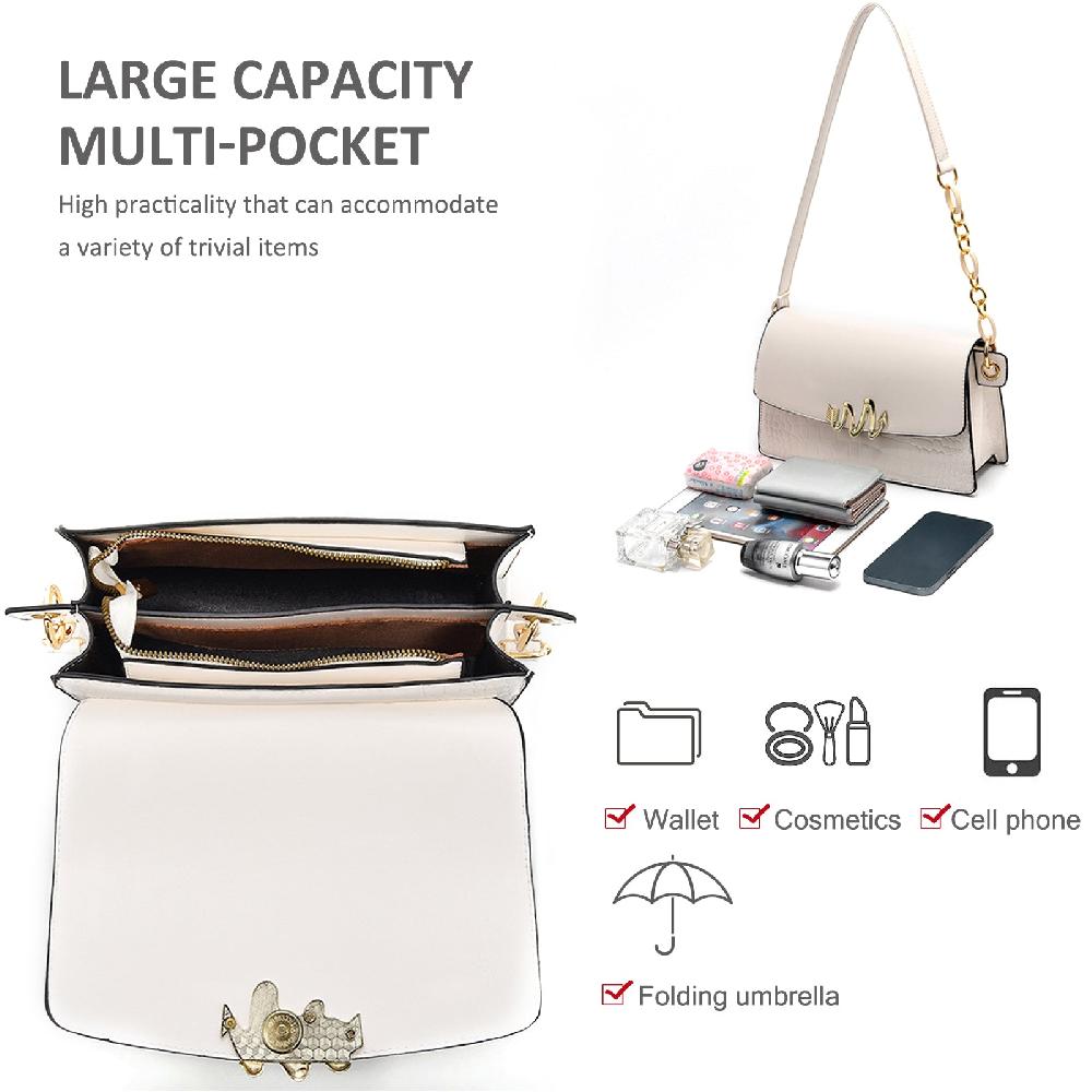 Nicole & Doris With Chain Underarm Bag Crocodile Messenger Bag