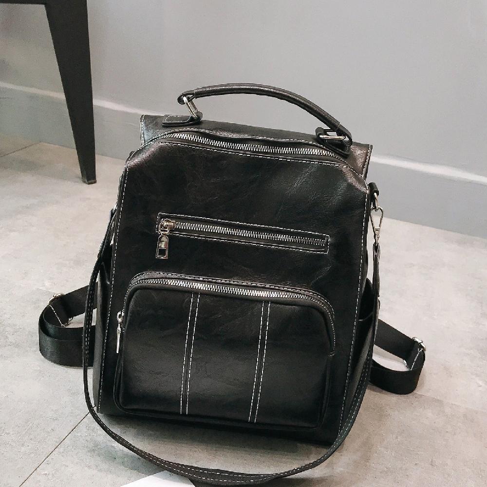 Nicole & Doris Women Backpack Waterproof Leather Vintage