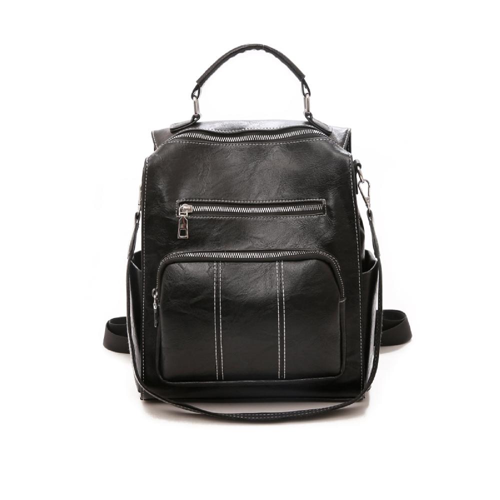 nicole & doris Women Backpack Waterproof Leather Vintage