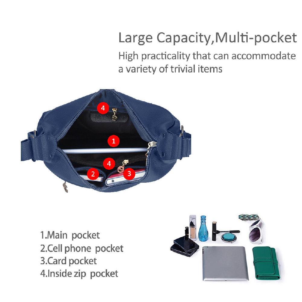 Nicole & Doris Zip Front Multiple Pockets Messenger Bag