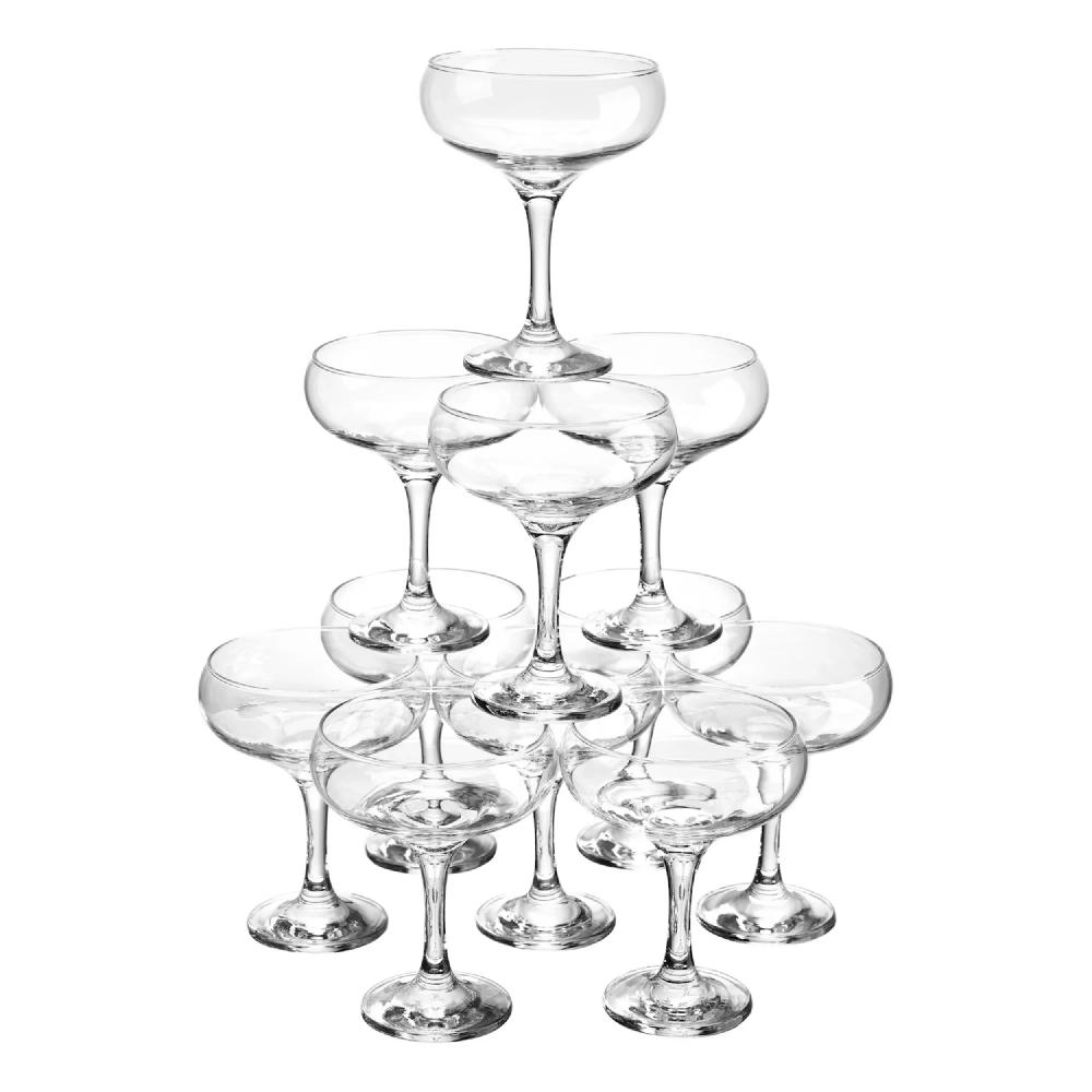 nicole miller 12-piece Champagne Glasses Tower