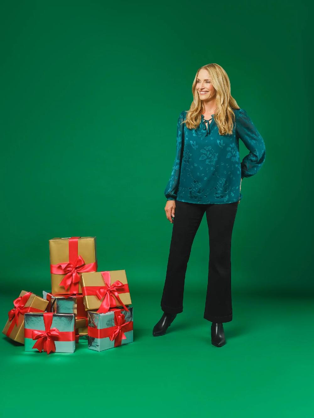 nicole miller Burn Out Chiffon w/Knit Tank