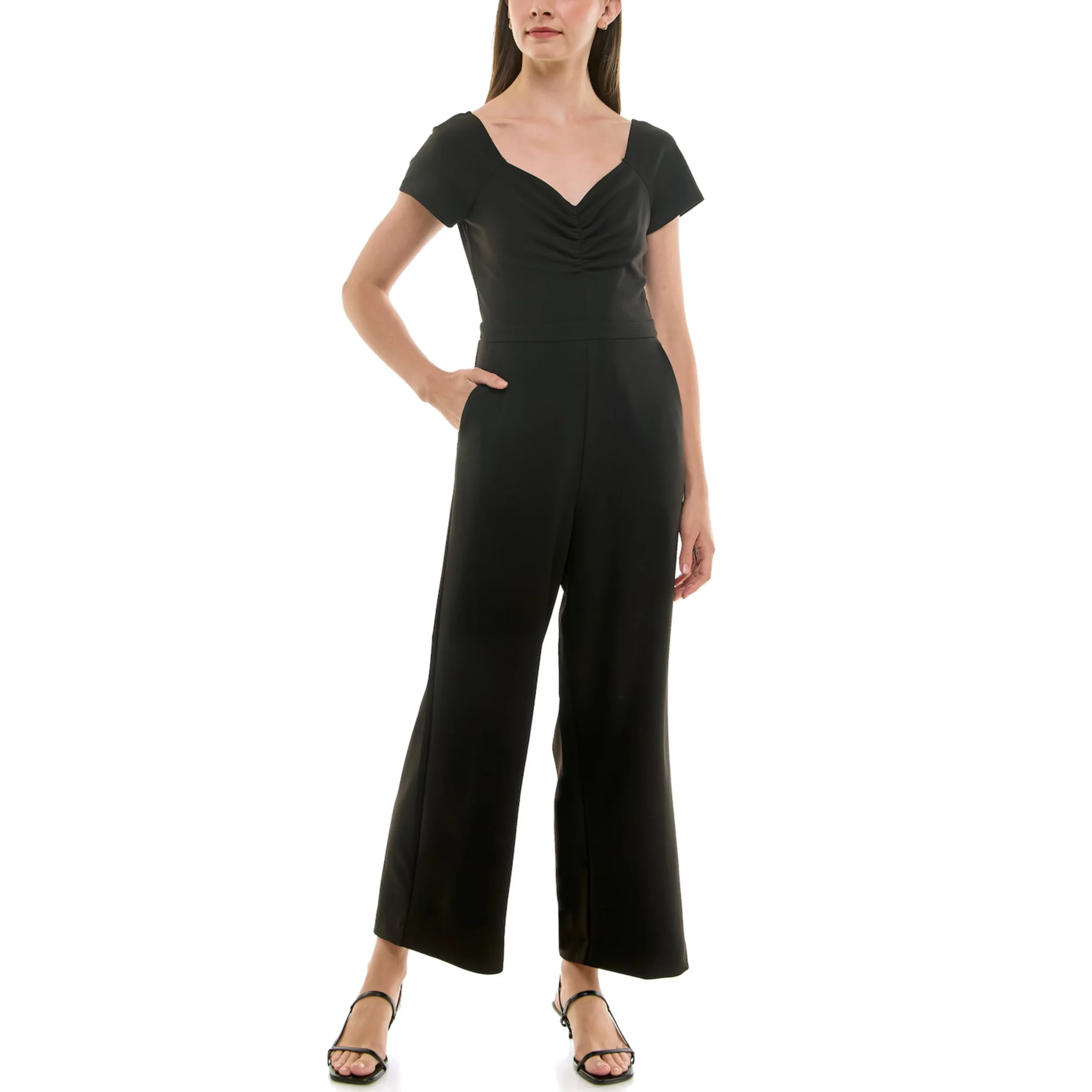 nicole miller Cap Sleeve Jumpsuit