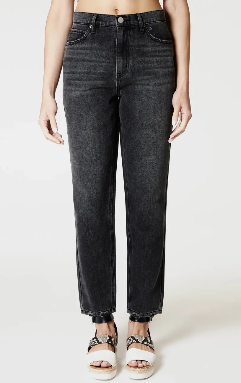 nicole miller High Waist Tapered Jeans