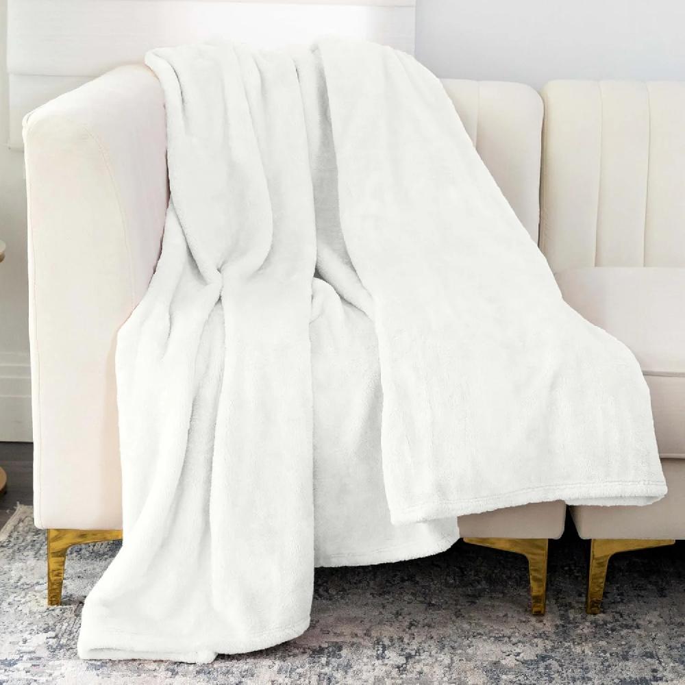 nicole miller Oversized Plush Fleece Throw Blanket