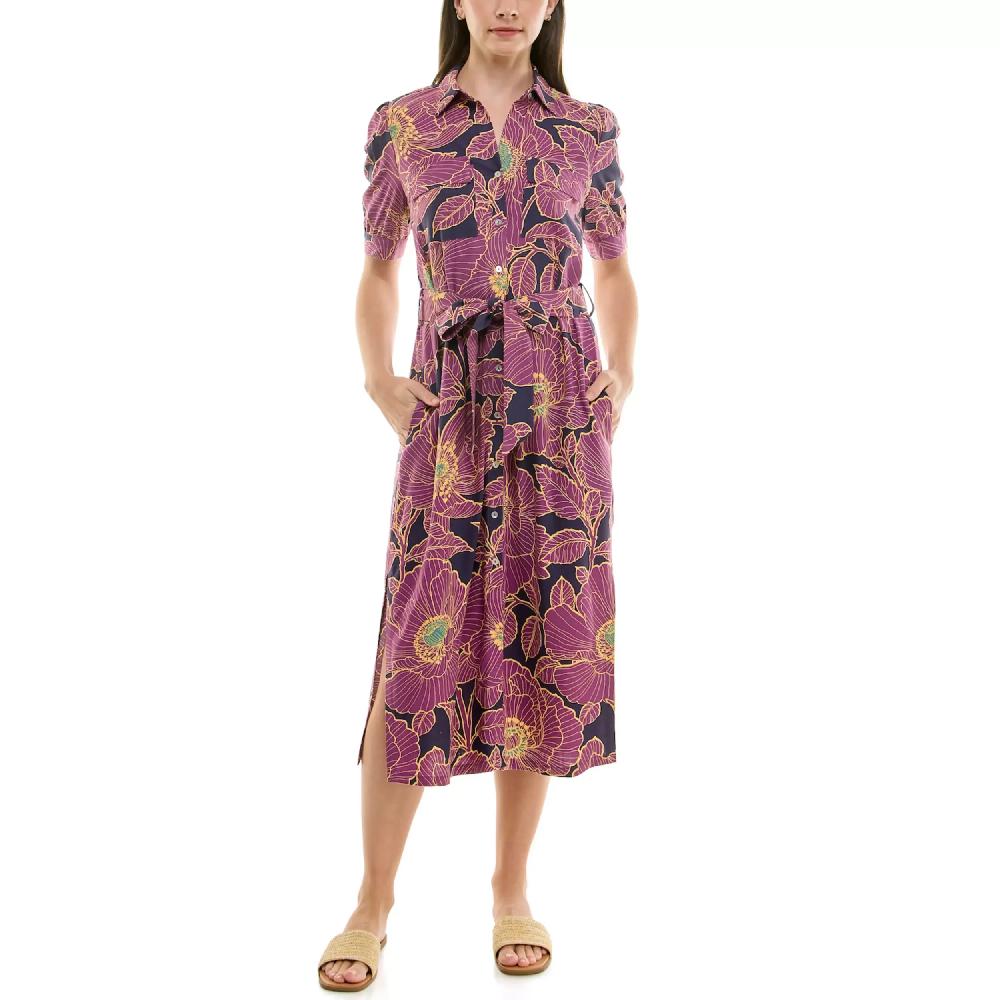 nicole miller Short Sleeves Shirtdress