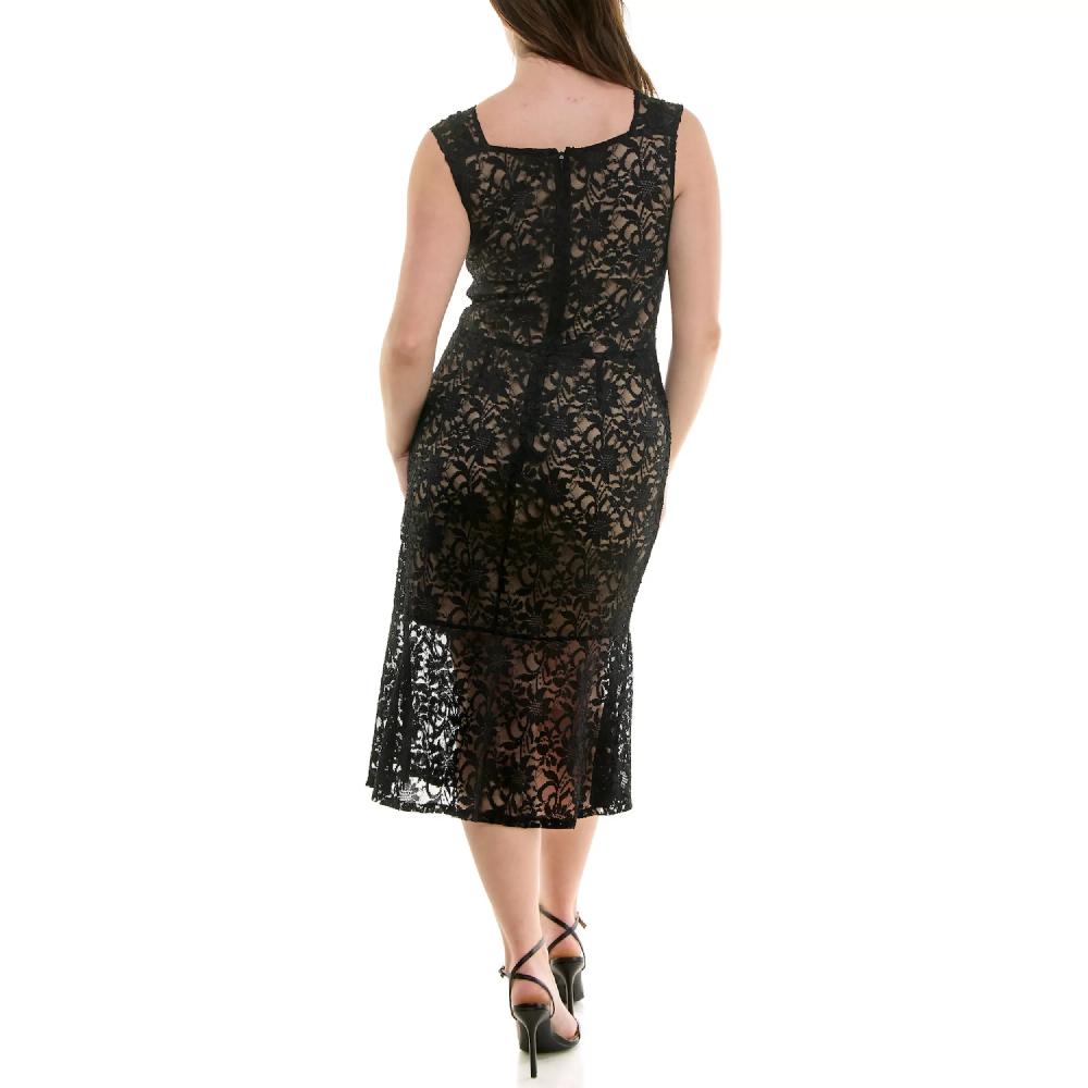 Nicole Miller Stretch Lace Bodycon Dress
