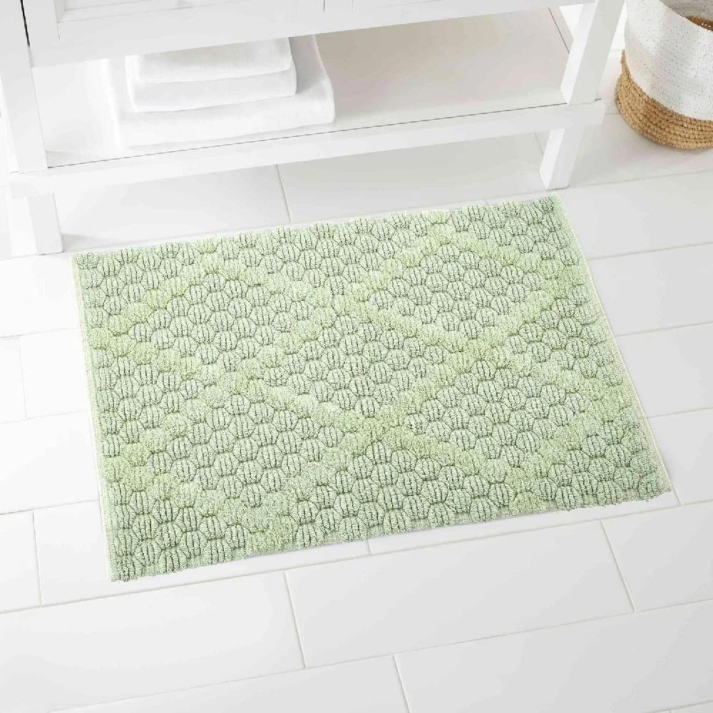 Nicole Miller Soft Cotton Bath Mat With Non-Skid Backing