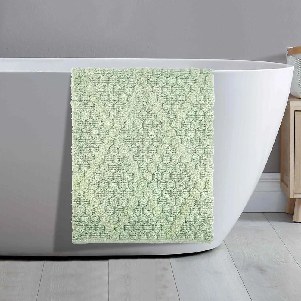 Nicole Miller Soft Cotton Bath Mat With Non-Skid Backing