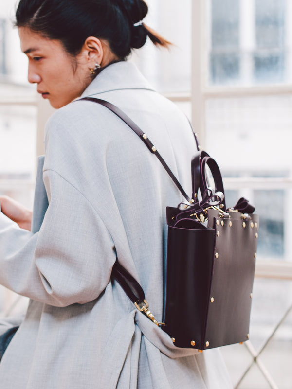 Niels Peeraer MADE TO ORDER/ Double Bow Buckle Backpack