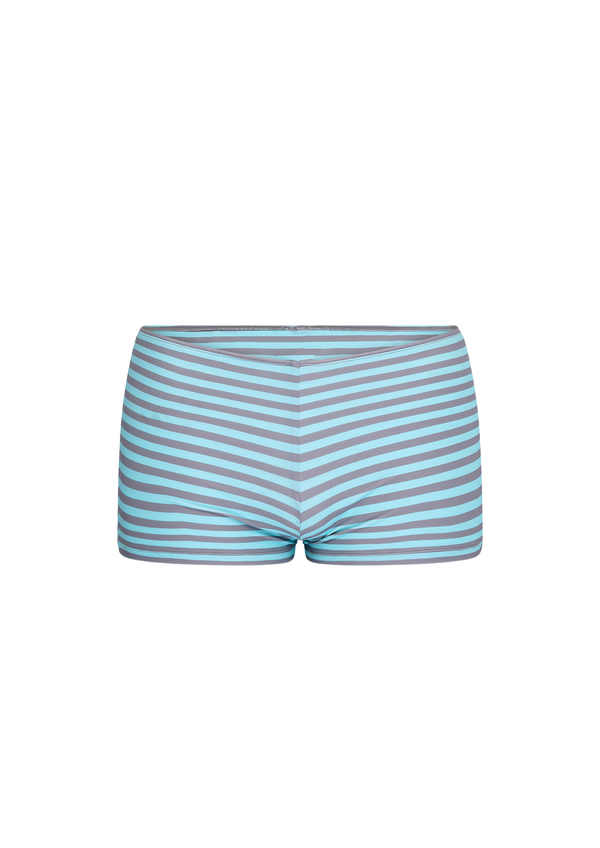 niihai ALL STARS BIKINI BOOTY SHORTS IN TURQUOISE & GREY