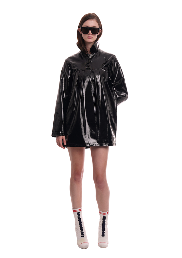 Niihai AFTER DARK COAT IN BLACK GLOSS