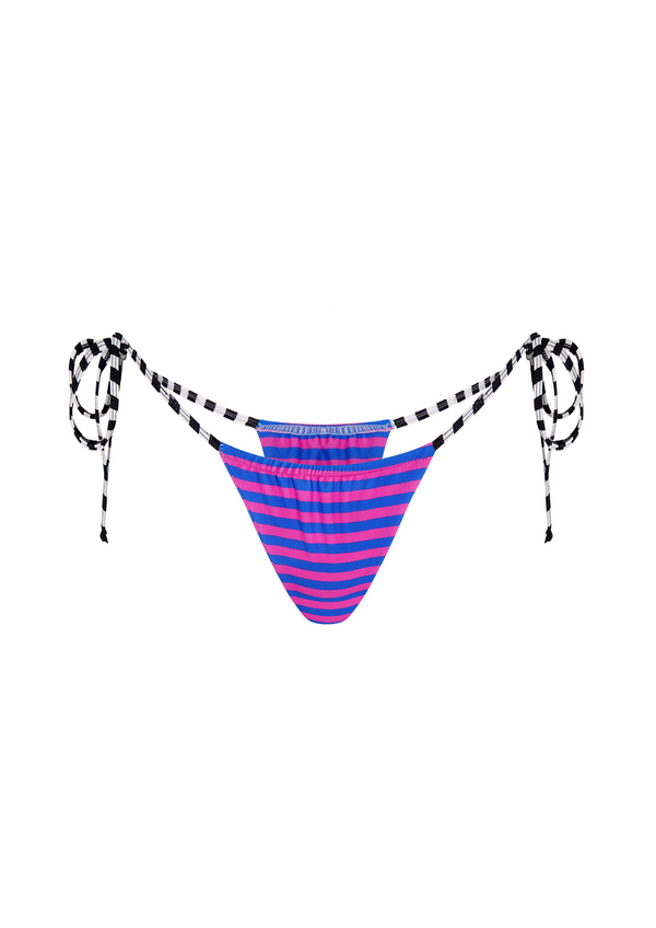 niihai ALL STARS BIKINI THONG IN BLUE & PINK