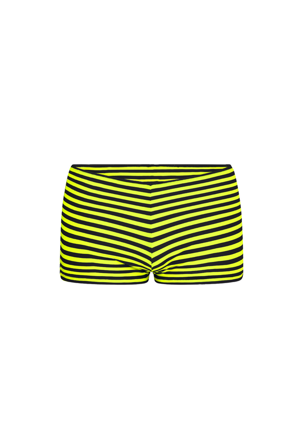 niihai ALL STARS BOOTY SHORTS IN YELLOW & BLACK