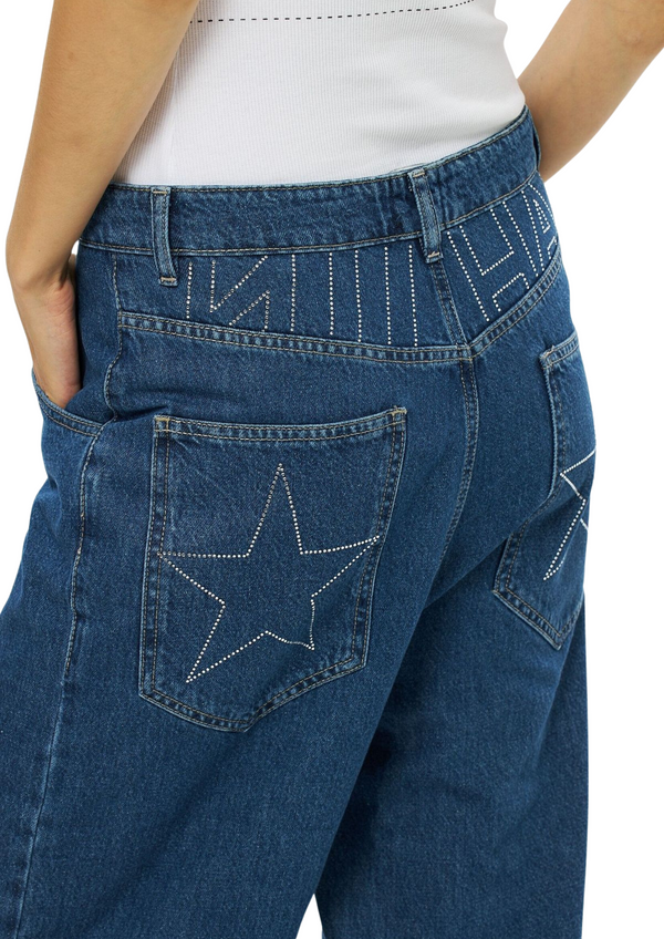 Niihai BAGGY JEANS IN BLUE DENIM