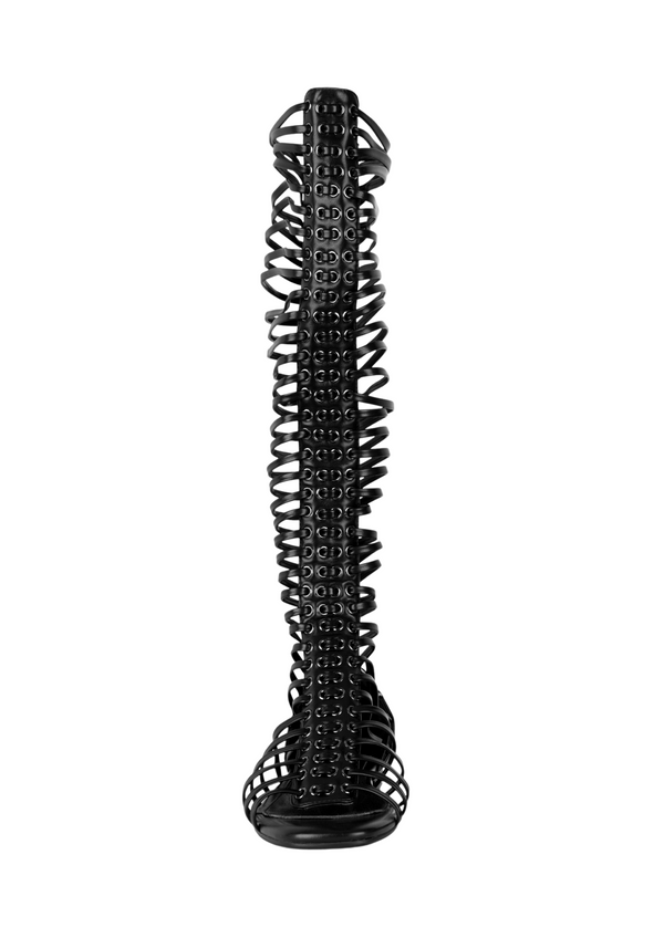 Niihai CAGED SANDALS IN BLACK