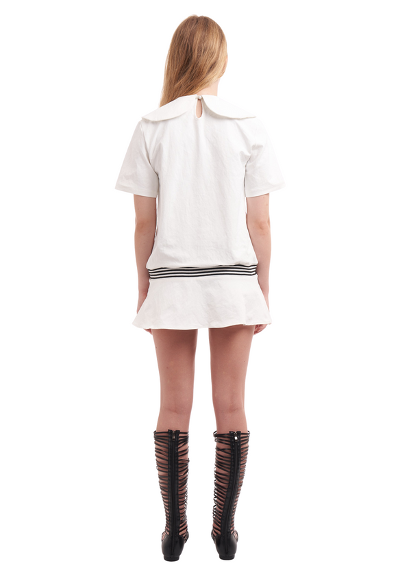 Niihai CAPTAIN DRESS IN WHITE