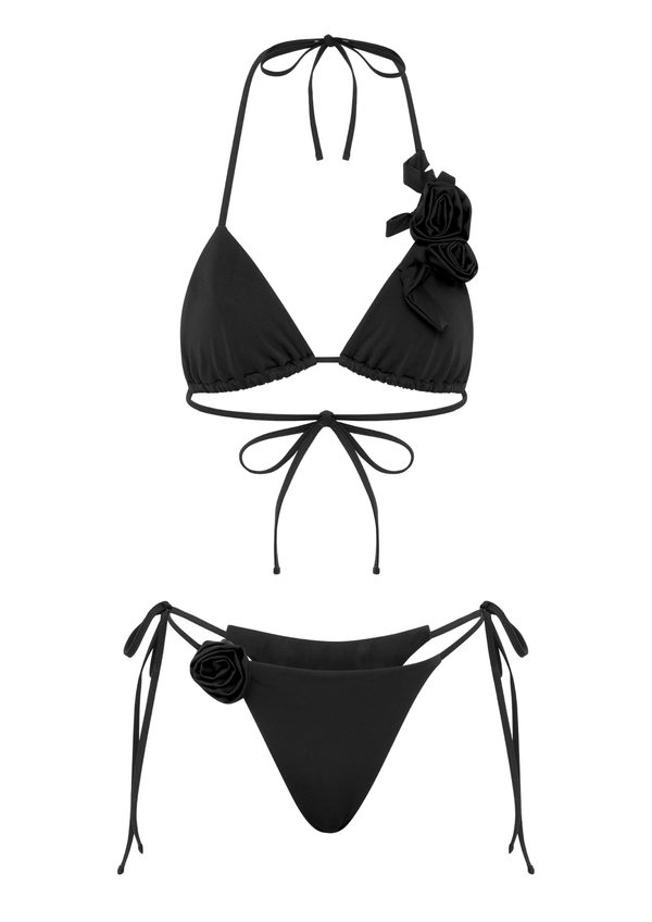 niihai FLEUR BIKINI IN BLACK