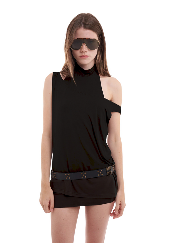 niihai LAYERS DRESS IN BLACK