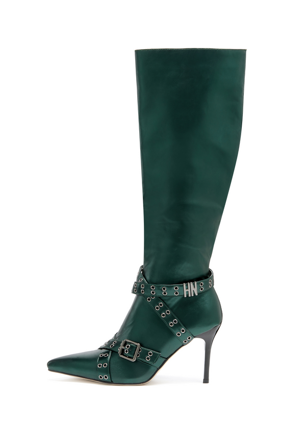 niihai Nii HAi BOOTS IN METALLIC GREEN