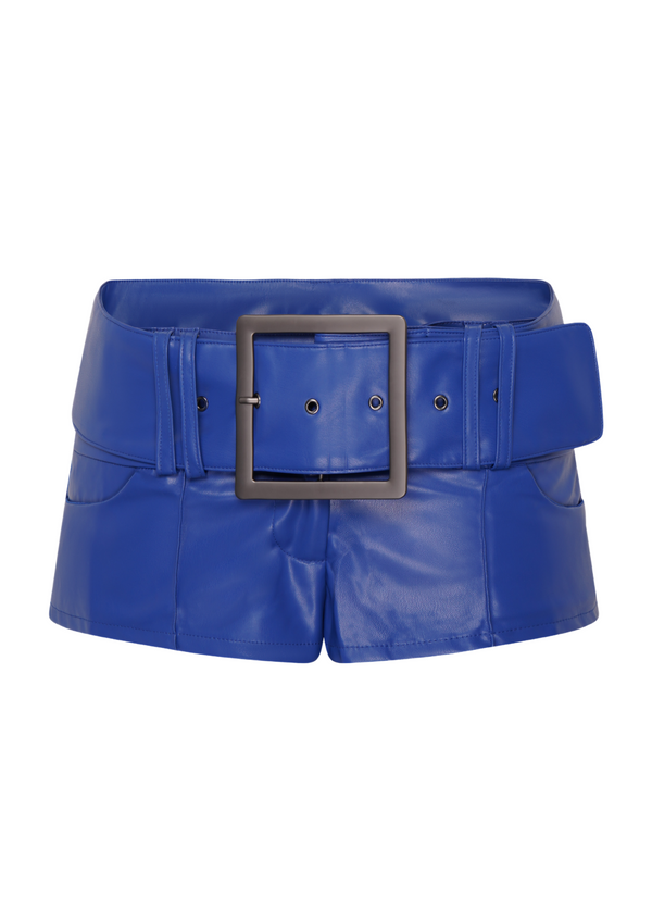 niihai NIIHAI X REVOLVE SANDY MOTO SHORTS IN NAVY