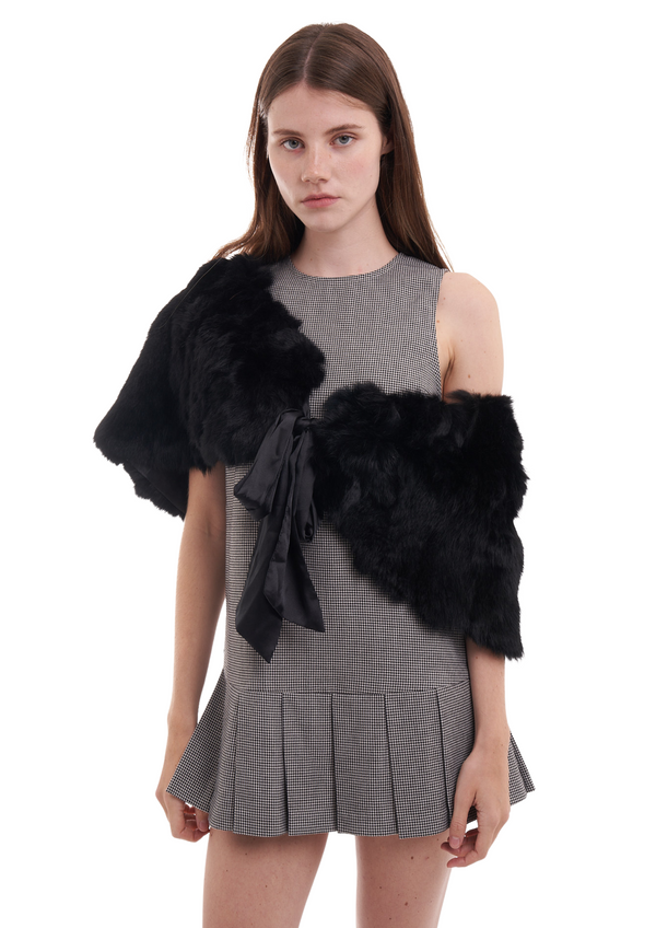 niihai PARIS DRESS IN HOUNDSTOOTH