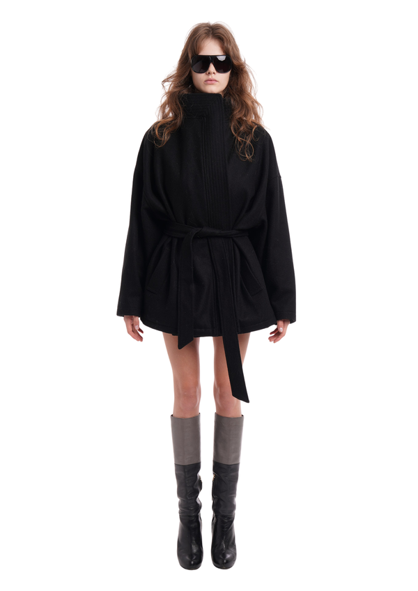 niihai ROSIE COAT IN BLACK