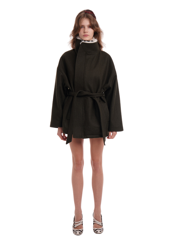 niihai ROSIE COAT IN KHAKI