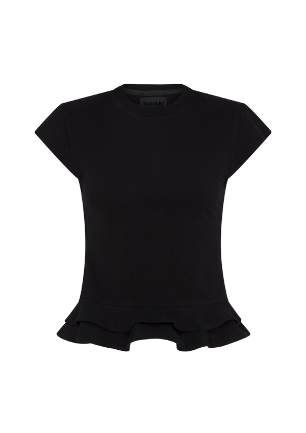 niihai RUBY BABY TEE IN BLACK