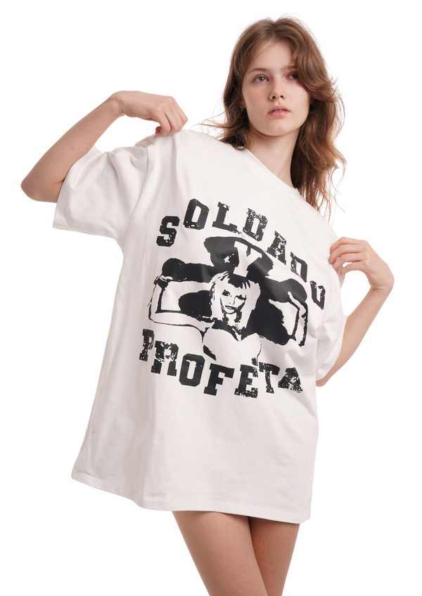 Niihai SOLDADO OVERSIZED T-SHIRT IN WHITE
