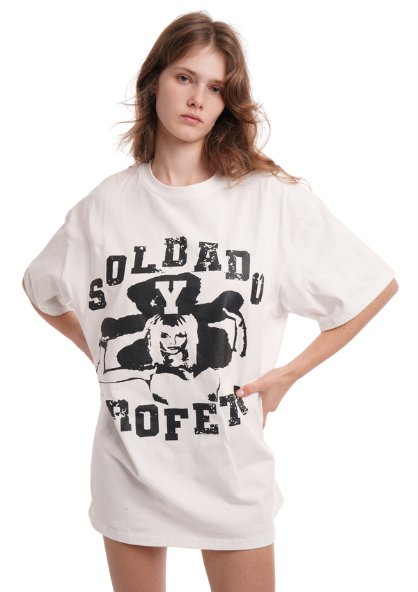 niihai SOLDADO OVERSIZED T-SHIRT IN WHITE